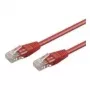 Wentronic Goobay Kabel krosowy CAT 5e, U/UTP, czerwony, 1 m - mieszanka miedzi CCA (68344)