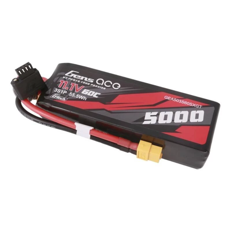 Gens ace G-Tech 5000mAh 11,1V 60C 3S1P LiPo z wtyczką XT60