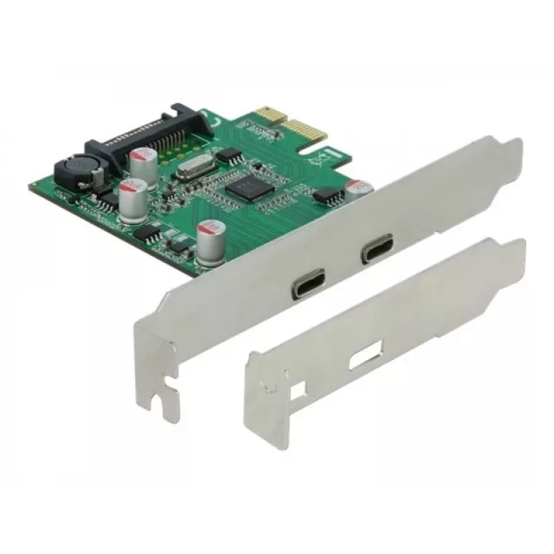 Karta PCI Express DeLOCK x1 na 2 x USB Type-C™ żeński