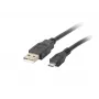 Lanberg CA-USBM-10CC-0010-BK Kabel USB USB 2.0 1 m Micro-USB B USB A Czarny