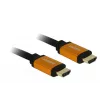 DeLOCK - Kabel HDMI - HDMI (M) do HDMI (M) - 50 cm - Potrójna izolacja - Czarny, Złoty - Obsługa 8K
