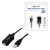 LogiLink Przedłużacz USB 2.0 - Kabel USB 5 m USB A