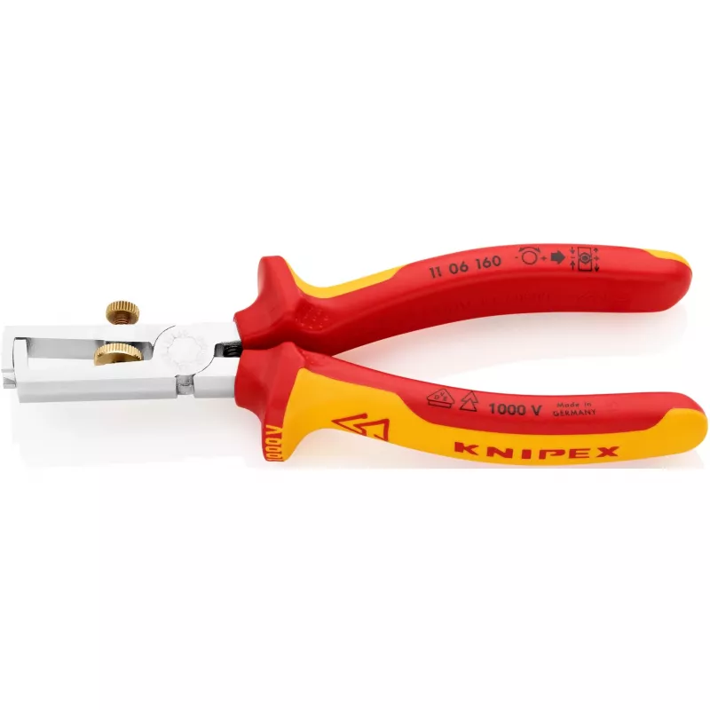 Knipex 11 06 160 ściągacz izolacji Pomarańczowy, Czerwony