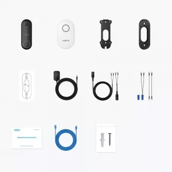 Reolink D340W - wideodomofon 5MP z dzwonkiem, Wi-Fi 2,4/5 GHz, wykrywanie osób, audio dwukierunkowe, współpraca z rejestratorami NVR