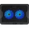 Podkładka chłodząca do notebooka DEFENDER NS-503 dla laptopów 43,2 cm (17 cali), 2 wentylatory, zasilana USB, czarna