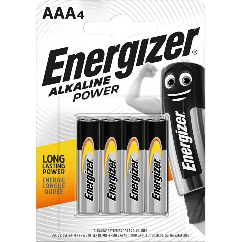 BATERIA ENERGIZER ALKALINE POWER AAA LR03 4 SZTUKI
