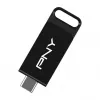 PNY Elite, 64 GB, USB Type-C, 3.2 Gen 1 (3.1 Gen 1), 120 MB/s, Dia, Czarny