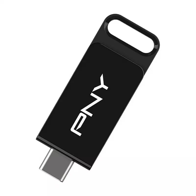 PNY Elite, 64 GB, USB Type-C, 3.2 Gen 1 (3.1 Gen 1), 120 MB/s, Dia, Czarny
