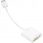 Przewód adaptera DisplayPort na DVI Sharkoon 0,15 m biały — DisplayPort 1.2 na DVI