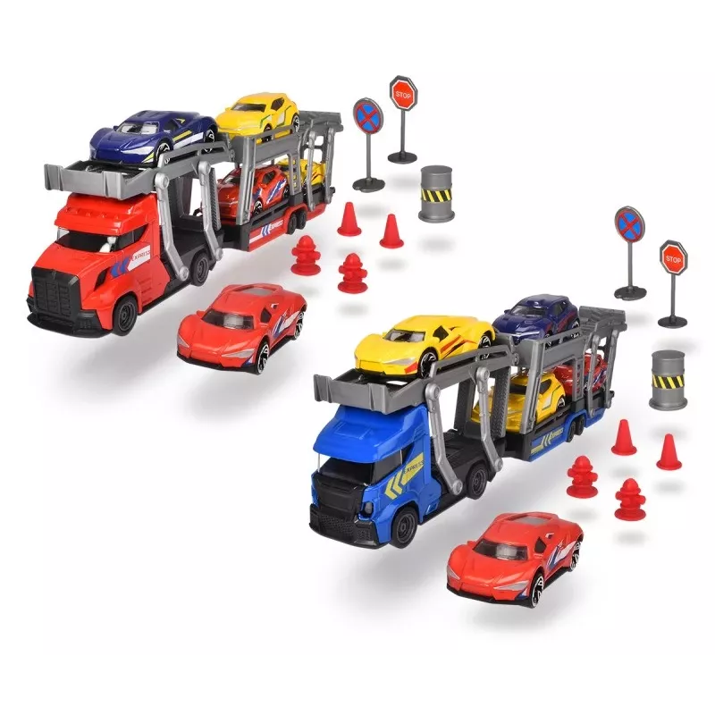 Mechaniczny zestaw zabawkowy Dickie City Set 203745012 z pojazdami i akcesoriami