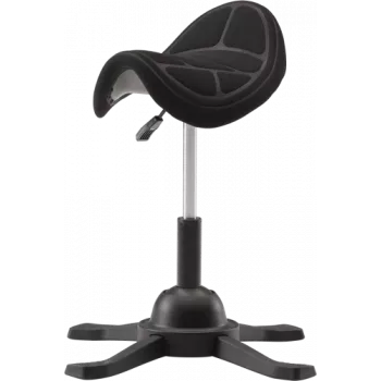 Ergonomiczny stołek balansowy up up Toronto czarna tkanina z dłuższym podnośnikiem gazowym