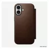 Etui z klapką Nomad NM014209858 do Apple iPhone 17, 16 cm (6,3 cala), brązowe, 4 kieszenie na karty