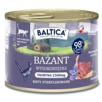 BALTICA smaki regionalne Bażant - karma mokra dla kota - 185g