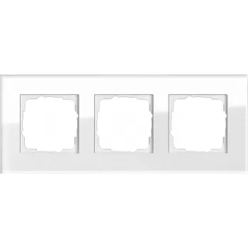 Szklana płytka maskująca do wyłącznika Gira Esprit Glas biały, bezśrubowa, 95×236,8×9,85 mm