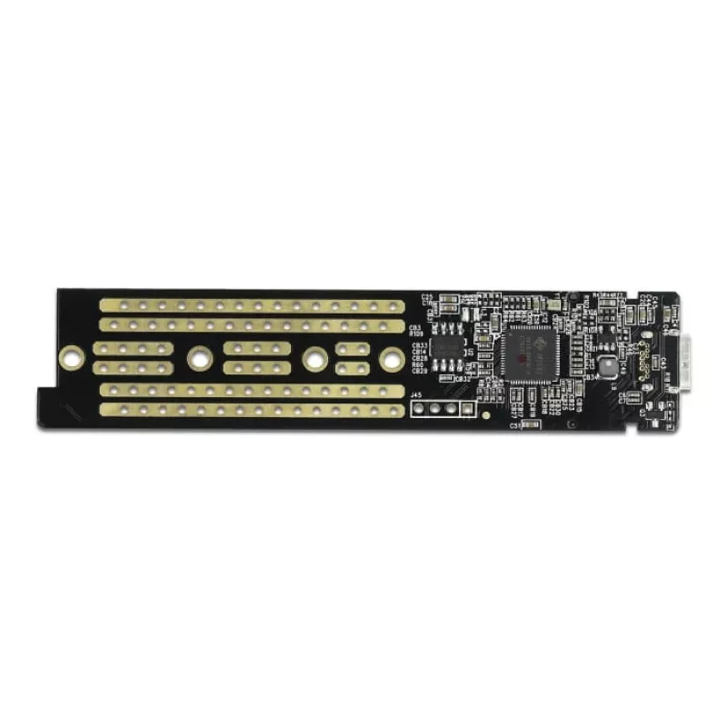 Obudowa SSD DeLOCK 42620 Zewnętrzna obudowa dla M.2 NVME PCIe SSD z portem USB Typu-C żeńskim, przezroczysta