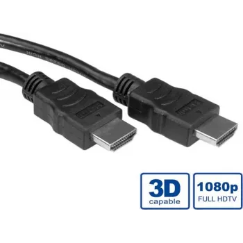 Kabel wideo/audio/sieciowy VALUE - HDMI - HDMI, 19-pin (M) - HDMI, 19-pin (M) - 2 m - Ekranowany - Czarny (11.99.5732)