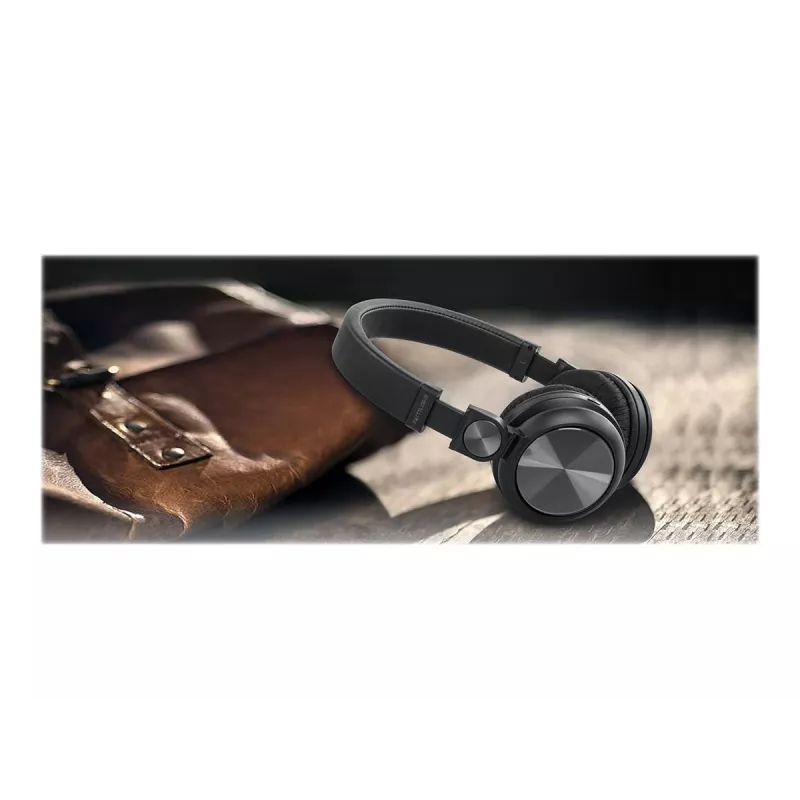Słuchawki/nauszniki Muse M-276BT Przewodowe i Bezprzewodowe pałąkowe Rozmowy/Muzyka Bluetooth Czarny