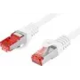 LANBERG Patchcord Cat6 S/FTP LSZH CU 1 m Biały RJ-45 do RJ-45