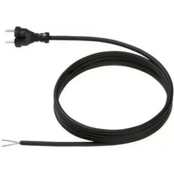 Kabel zasilający BACHMANN contour 3m czarny 246.175 H07RN-F 2x1 z wtyczką Typ 24G luźny 246.175 (246.175)