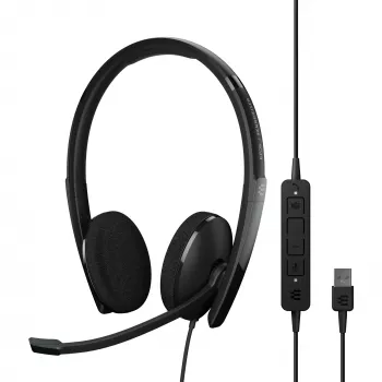 EPOS | SENNHEISER ADAPT 160T USB II Słuchawki przewodowe z pałąkiem nagłownym do biura/centrum telefonicznego USB Type-A Czarny