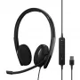 EPOS | SENNHEISER ADAPT 160T USB II Słuchawki przewodowe z pałąkiem nagłownym do biura/centrum telefonicznego USB Type-A Czarny