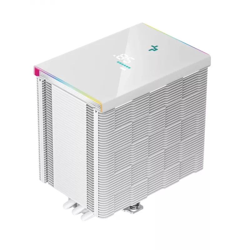 DeepCool AK500 Digital WH Chłodzenie procesora powietrzne 12 cm Białe 1 szt.