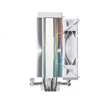 Chłodzenie powietrzne Montech NX400 ARGB 120 mm Biały — 270 W TDP, FDB, 156×74×120 mm