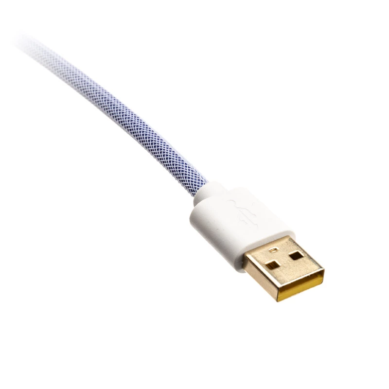 Kabel USB Ducky Premicord 1,8 m USB A USB C Niebieski Zielony