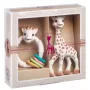 Zestaw dziecięcy Sophie La Girafe 000013 — 2-elementowy zestaw wielokolorowy z grzechotką, od 0 miesięcy