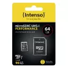 Karta pamięci Intenso Performance (microSDXC z adapterem SD) – 64 GB – UHS-I U1 / Class10 – microSDXC UHS-I (3424490)