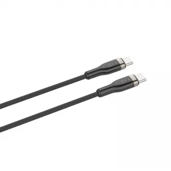 Kabel USB-C na USB-C FIXED FIXDB-CC2-BK — 2 m, 100 W, stałe, nieodłączane złącze