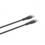 Kabel USB-C na USB-C FIXED FIXDB-CC2-BK — 2 m, 100 W, stałe, nieodłączane złącze