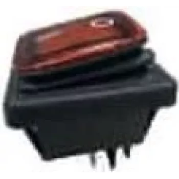 BACHMANN 924.178 Przełącznik kołyskowy czarny/czerwony Seria 3627, podświetlany, 2-bieg. (924178)