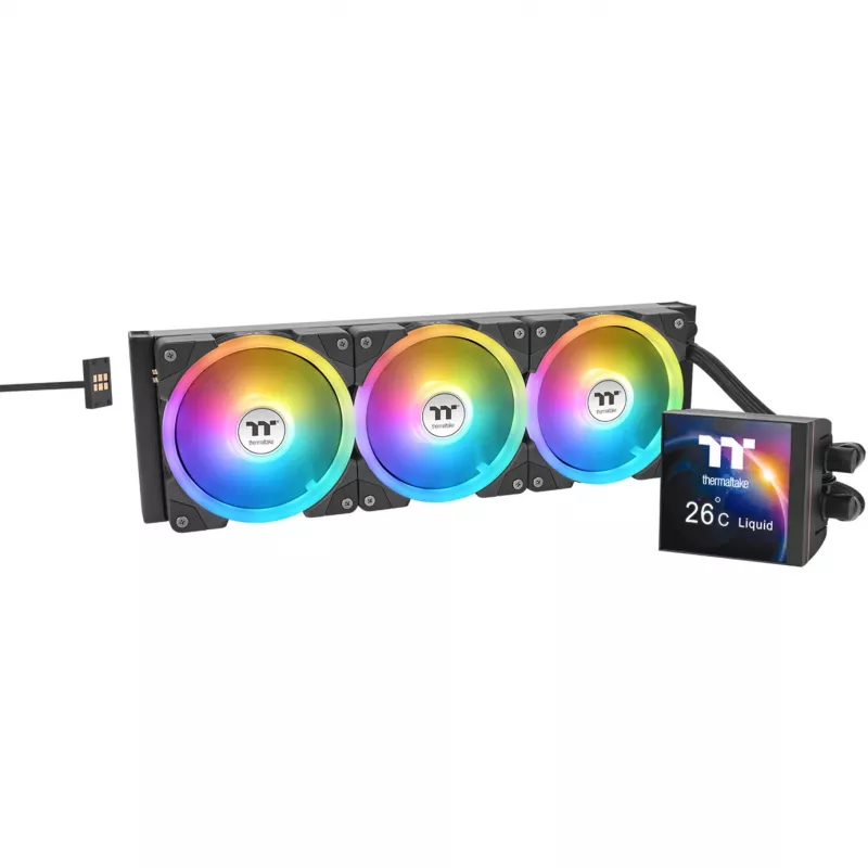 Chłodzenie cieczy AIO CPU THERMALTAKE MAGFloe 360 Ultra — radiator 360mm, wentylatory RGB
