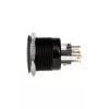 DimasTech PD220 wandaloodporny przycisk 25 mm Czarnyline Dot RGB
