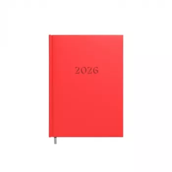 Planer Buroodisain 241728-006 A5 czerwony z kalendarzem na 2026 rok