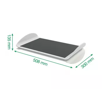Leitz Ergo Regulowany podnóżek pod biurko, szary, 508 mm, 300 mm, 135 mm, 2,62 kg, 1 szt.