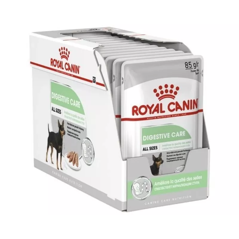 Mokra karma dla psa Royal Canin Digestive Care saszetki z mięsem i warzywami 12 x 85 g — psy dorosłe, wsparcie trawienia