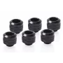 Zestaw złączek Alphacool 17475 — złączki mosiężne, czarne, śr. zewn. 22 mm, wys. 20 mm