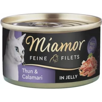 Mokra karma dla kota Miamor MIAMOR Feine Filets Tuńczyk 100 g puszka, Dorosły, Smak rybny, 13% białka, 83% wilgotności
