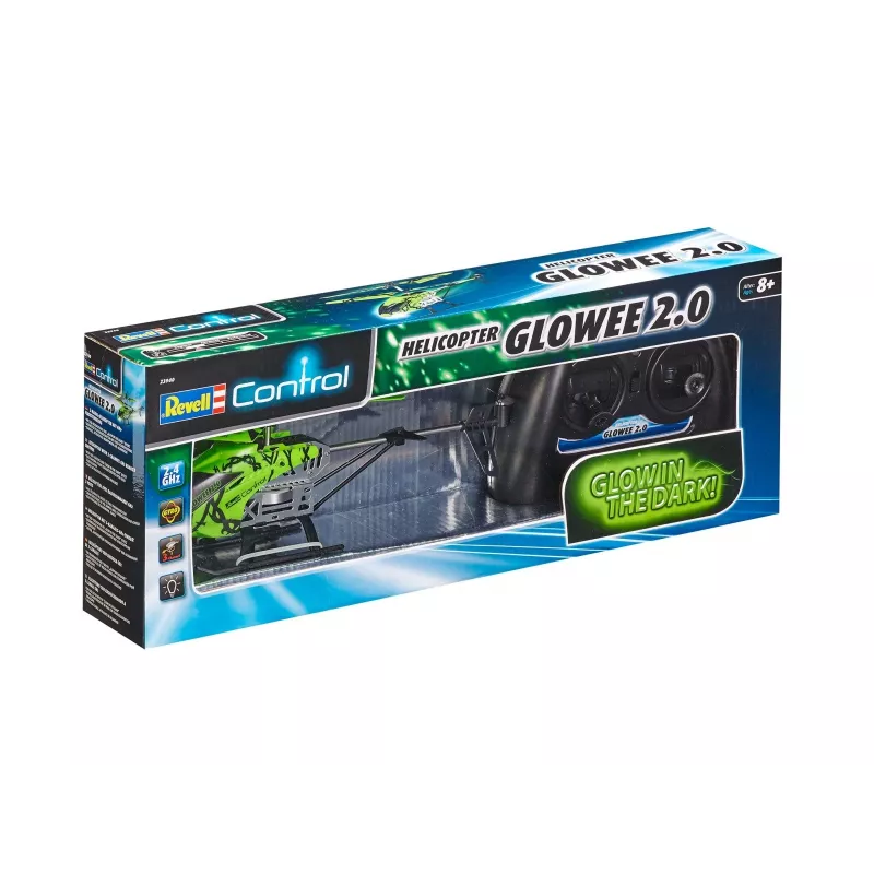 Śmigłowiec REVELL Revell GLOWEE 2.0 z żyroskopem, LiPo 250 mAh, dla dzieci od 8 lat