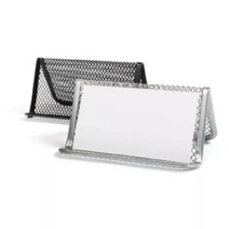 Stojak biurowy Forpus, srebrny, 1 komora, perforowany metal