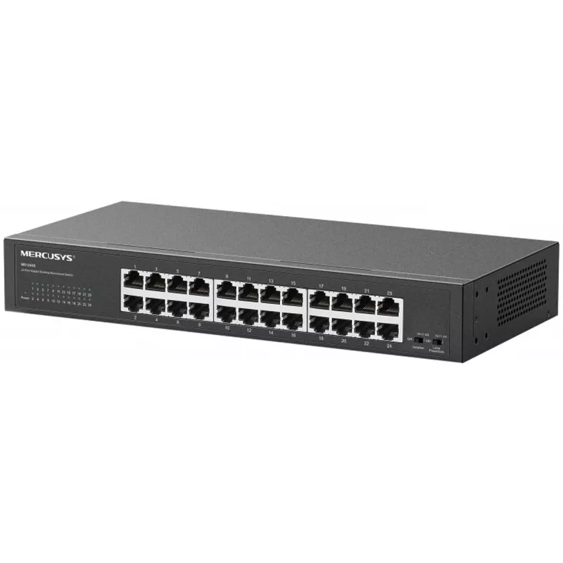 Przełącznik Gigabit 24-portowy biurkowy/rack TP-LINK MS124GS – 24 x 1 Gb/s RJ45