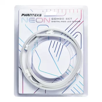 Taśma LED PHANTEKS PH-NELEDKT_CMBO_WT01 — uniwersalna 400 mm, biała, 5V, 4,2W (2 szt.)