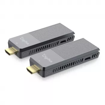 Zestaw bezprzewodowego przedłużacza HDMI DIGITUS DS-55359 — 4K/60Hz, 150 m, nadajnik i odbiornik AV