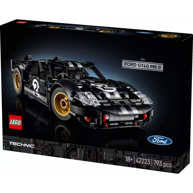 LEGO TECHNIC 42223 1966 Ford GT40 MKII Samochód Wyścigowy