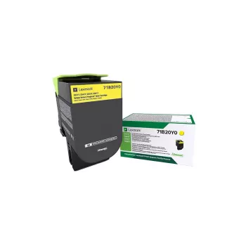 Kaseta z tonerem Lexmark 71B20Y0 2300 stron Żółty