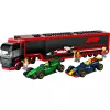 LEGO CITY 60445 F1 - Ciężarówka z bolidami RB20 i AMR24 F1