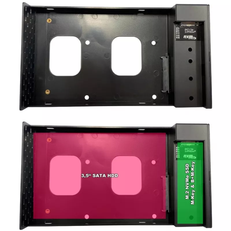 Obudowa HDD/SSD LC-Power LC-DOCK-C-35-M2 3.5 cala USB Type-C 10 Gbit/s