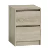 Topeshop K2 SONOMA nightstand/Stolik nocny 2 szuflada(s) dąb